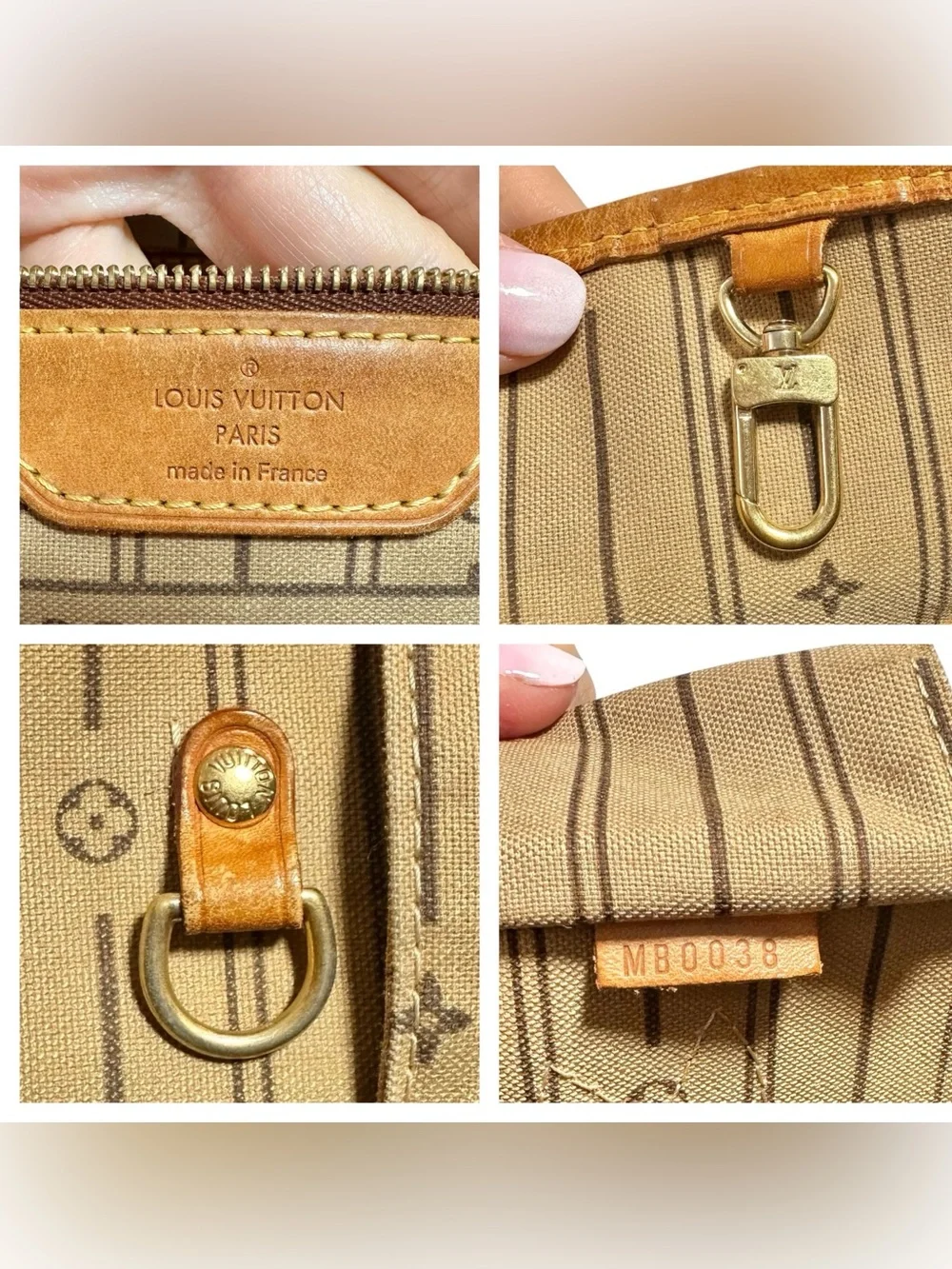 Louis Vuitton Monogram & Vachetta Neverfull PM Tote Bag